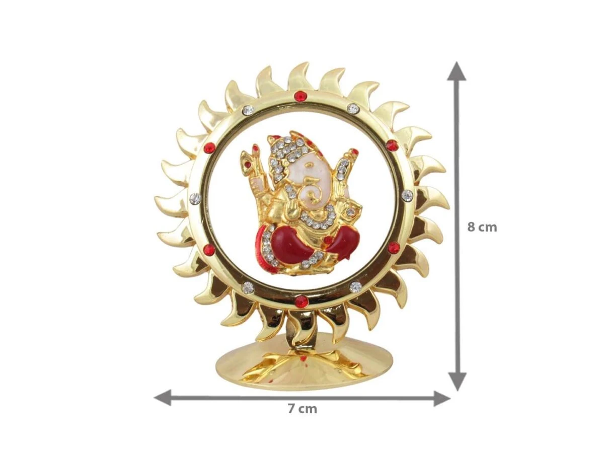 Gold plated ganesha idol for car, ganesha statue for car, ganesha idol for car, ganesha idol for home, ganesha idol for car dashboard online, ganesha statue for home décor, ganesha statue for gift, ganesha statue for office