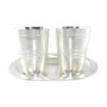 glass set for kitchen, glass set gift, glass set of 6, glass set for water, glass set for juice, glass set for bar, glass sets for drinking, glass set with tray, silver plated glass tray set