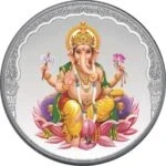 Silver Ganesh Coin, Silver Ganesha Coin, 999 silver Ganesh Coin