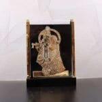 Radha Krishna photo frame, radha Krishna photo frame gift, radha Krishna wooden frame, radha Krishna frame with charan paduka, wooden memento gift, return gifts for housewarming