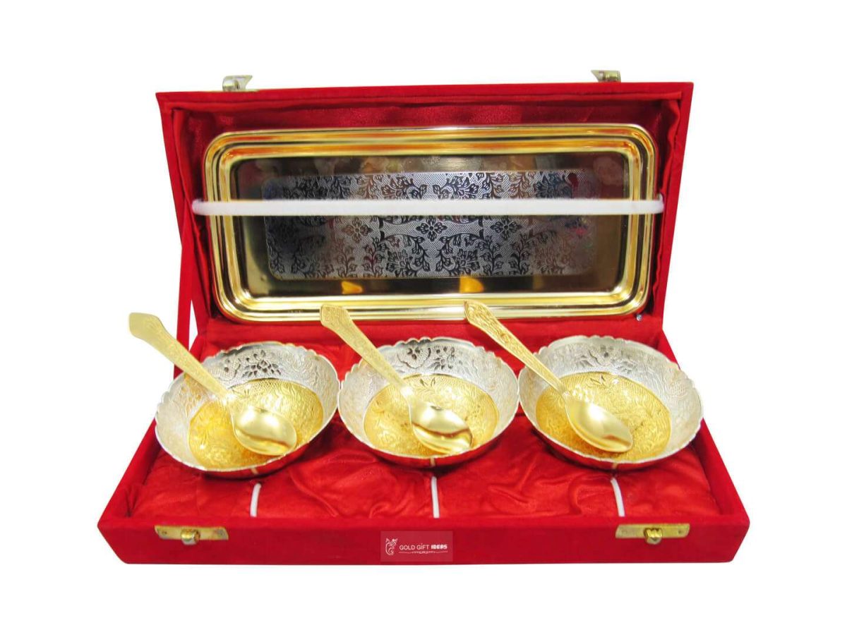 Brass bowls, brass bowl set, brass bowl for gift, brass serving bowl, brass dry fruit tray, brass bowl set with tray, Indian brass serving bowls, brass bowl for decoration, brass serving bowl with spoon, Bowl set with tray, bowl set for gift, bowl set for kitchen, bowl set in silver, bowl set for baby, silver dry fruit bowl, dry fruit serving bowl, dry fruit bowl set, German silver dry fruit bowl