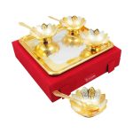 Brass bowls, brass bowl set, brass bowl for gift, brass serving bowl, brass dry fruit tray, brass bowl set with tray, Indian brass serving bowls, brass bowl for decoration, brass serving bowl with spoon