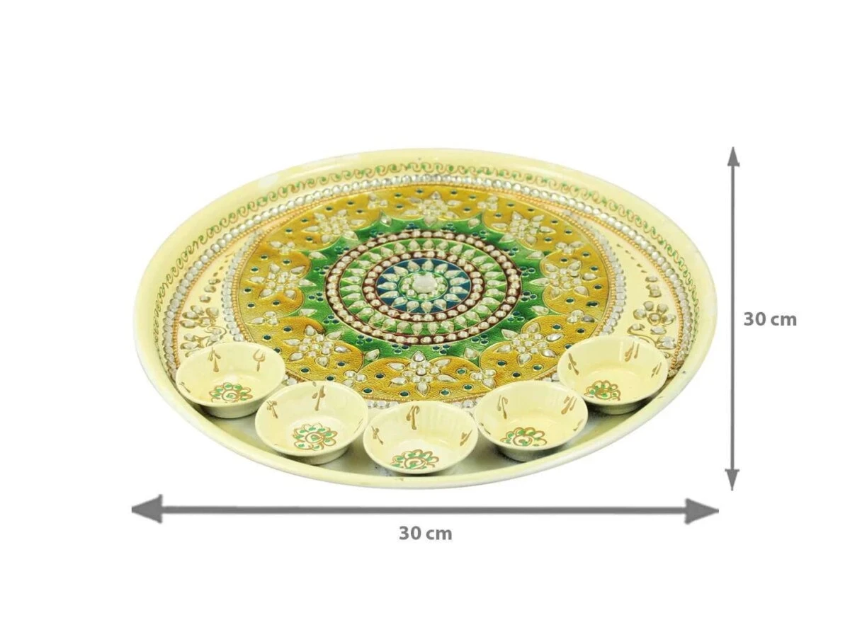 Pooja Thali set, pooja thali silver, pooja thali decoration, Pooja Thali for home, pooja thali set silver, return gifts for housewarming