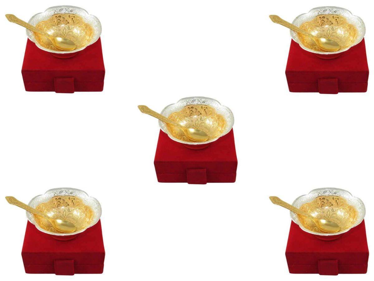 Brass bowls, brass bowl set, brass bowl for gift, brass serving bowl, brass dry fruit tray, brass bowl set with tray, Indian brass serving bowls, brass bowl for decoration, brass serving bowl with spoon, Bowl set with tray, bowl set for gift, bowl set for kitchen, bowl set in silver, bowl set for baby, silver dry fruit bowl, dry fruit serving bowl, dry fruit bowl set, German silver dry fruit bowl, return gifts for housewarming, return gifts for baby shower, return gifts for wedding