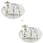Pooja Thali set, pooja thali silver, pooja thali decoration, Pooja Thali for home, pooja thali set silver, return gifts for housewarming