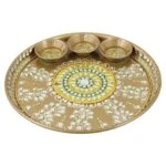 Pooja Thali set, pooja thali silver, pooja thali decoration, Pooja Thali for home, pooja thali set silver, return gifts for housewarming
