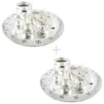 Pooja Thali set, pooja thali silver, pooja thali decoration, Pooja Thali for home, pooja thali set silver, return gifts for housewarming