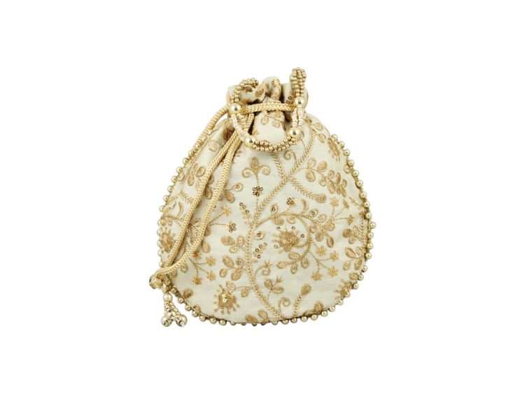 Patola Potli bag with Handmade Tassels - Buy Batwa Bags Online India