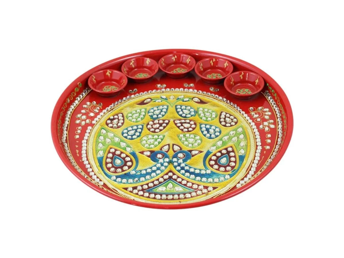 Pooja Thali set, pooja thali silver, pooja thali decoration, Pooja Thali for home, pooja thali set silver, return gifts for housewarming