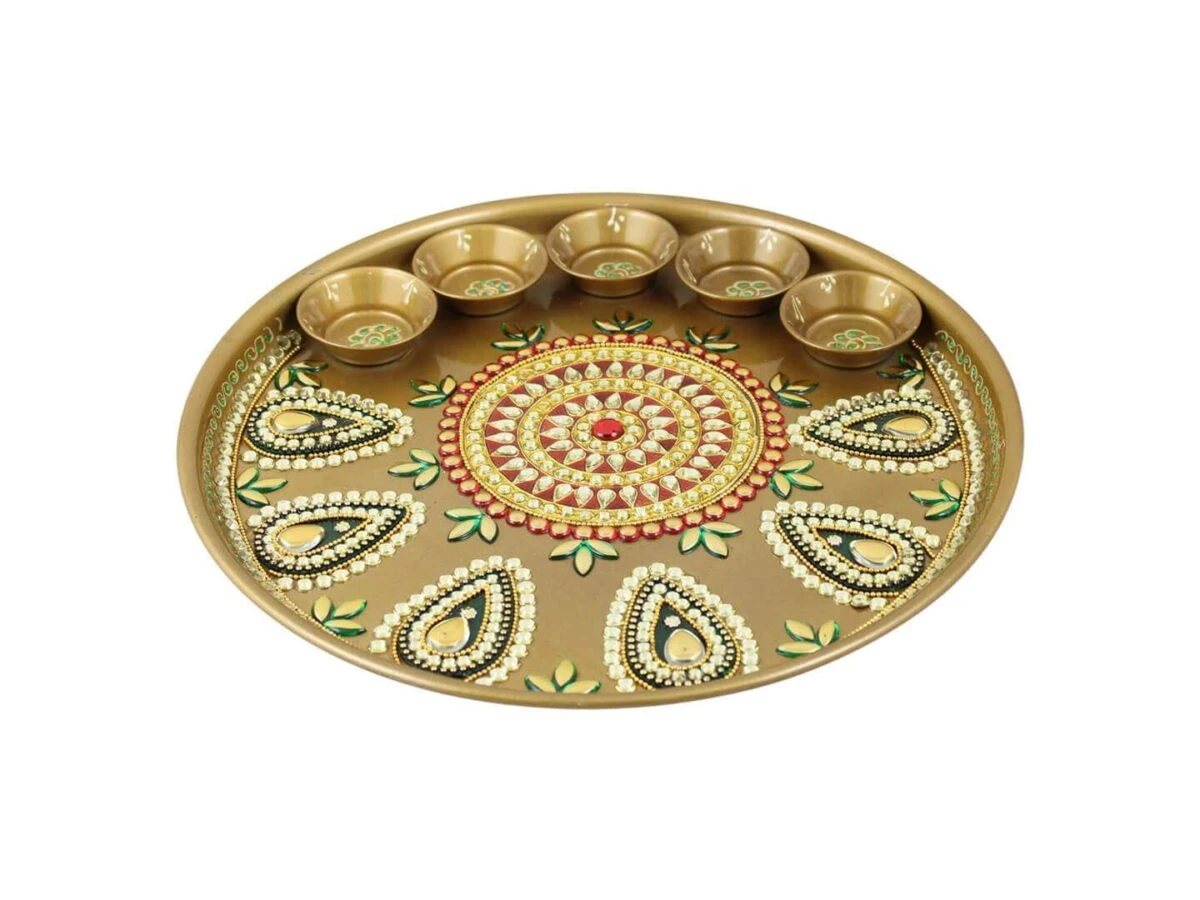 Pooja Thali set, pooja thali silver, pooja thali decoration, Pooja Thali for home, pooja thali set silver, return gifts for housewarming