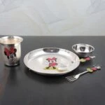 Pure silver dinner set, Pure silver dinner set for baby, Pure silver dinner plate, pure silver dining set, Pure silver dinnerware