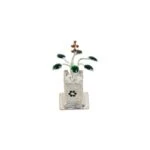 Pure silver Tulsi plant, silver tulsi kyaro, silver tulsi plant, pure silver tulsi plant return gifts, silver tulsi leaf, pure silver pooja items, pure silver gift items, pure silver gift items for marriage, pure silver gift items for housewarming, pure silver gift articles
