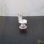 pure silver Ganesha diya, Pure silver diya, pure silver diya for pooja, pure silver diya set, pure silver diya stand, silver diya lamp,pure silver pooja items for gift, silver items for pooja room
