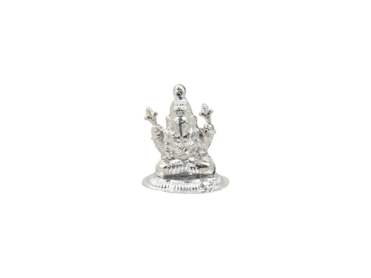 Pure silver Ganesh idol, pure silver Ganesh murti, pure silver Ganesha, pure silver Ganesh idol for gift, pure silver ganesh laxmi murti