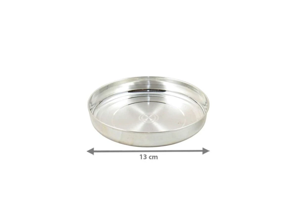 Pure silver pooja thali, pure silver pooja items, pure silver pooja plate, pure silver pooja set, pure silver pooja thali set