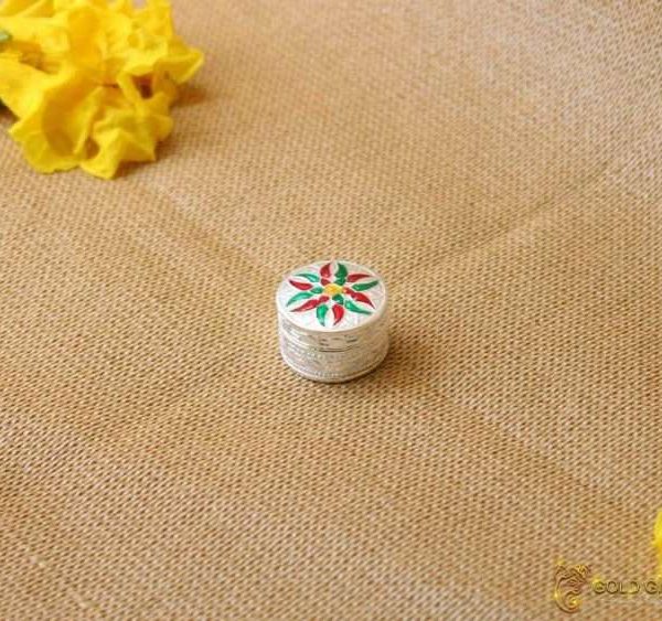pure silver Sindoor box, pure silver sindoor dani, silver sindoor dibbi, silver sindoor dabbi, silver kumkum dabbi, silver kumkum box, pure silver pooja items for gift, silver items for pooja room,