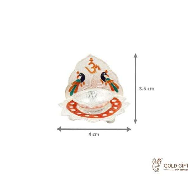 pure silver peacock diya, Pure silver diya, pure silver diya for pooja, pure silver diya set, pure silver diya stand, silver diya lamp,pure silver pooja items for gift, silver items for pooja room