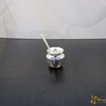 Silver kalash for pooja, pure silver kalash, pure silver kalasam, silver lota for pooja, silver kalash with spoon