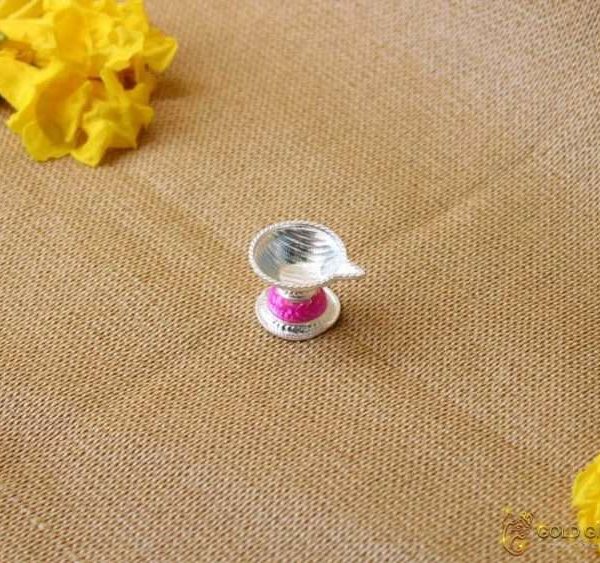 pure silver small diya, Pure silver diya, pure silver diya for pooja, pure silver diya set, pure silver diya stand, silver diya lamp, pure silver pooja items for gift, silver items for pooja room