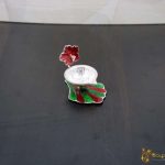 pure silver flower meena diya, Pure silver diya, pure silver diya for pooja, pure silver diya set, pure silver diya stand, silver diya lamp, pure silver pooja items for gift, silver items for pooja room