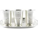 glass set for kitchen, glass set gift, glass set of 6, glass set for water, glass set for juice, glass set for bar, glass sets for drinking, glass set with tray, silver plated glass tray set