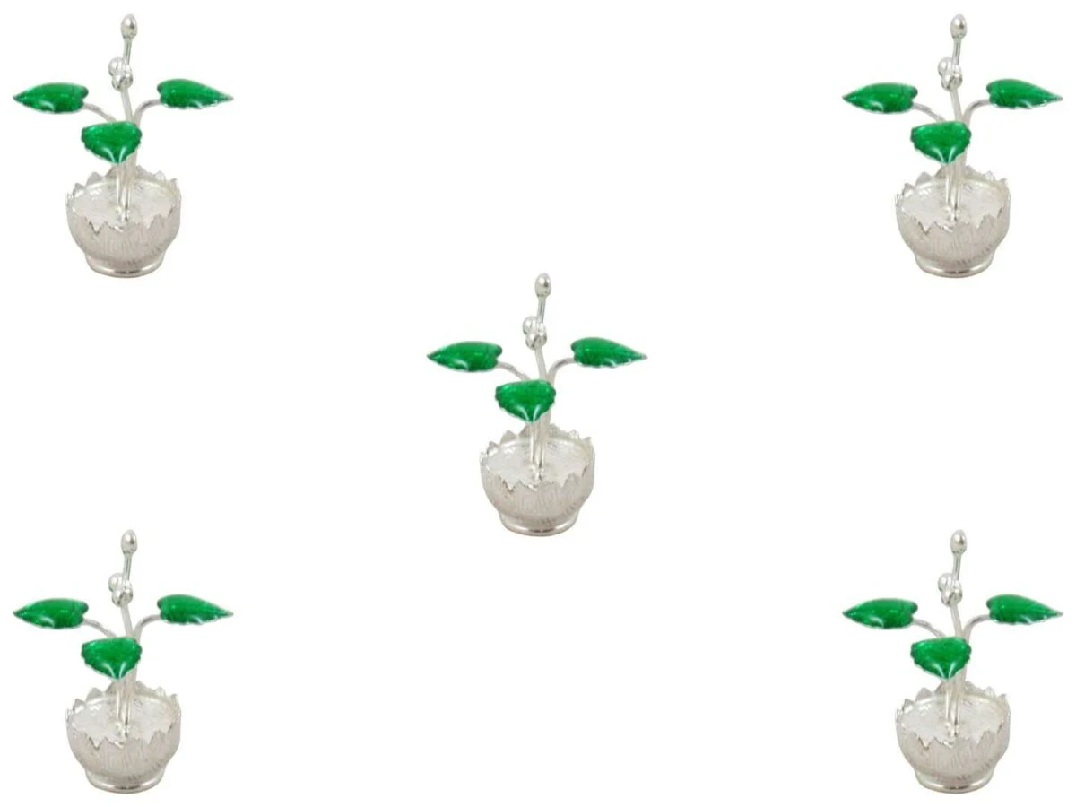 Pure silver Tulsi plant, silver tulsi kyaro, silver tulsi plant, pure silver tulsi plant return gifts, silver tulsi leaf, pure silver pooja items, pure silver gift items, pure silver gift items for marriage, pure silver gift items for housewarming, pure silver gift articles