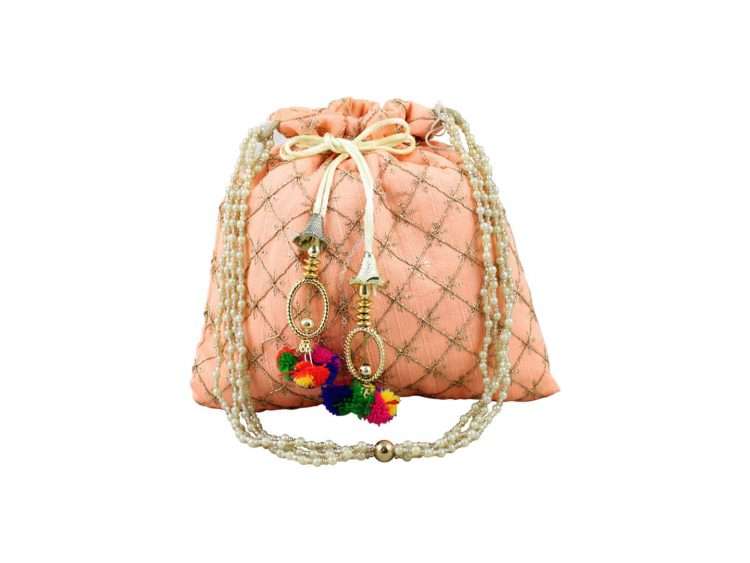 Embroidered Clutch Purse Potli Bag Pouch Drawstring Bag Wedding Favor  Return at Rs 80 / 1000-5000 in Jaipur