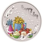 999 pure silver coin, silver happy birthday coin, Silver coin for wedding gift, silver coin for gift, silver coin for new born baby, silver coin for birthday, silver coin for baby tradition, silver coin for baby shower, silver coin for new baby, silver coin for marriage gift
