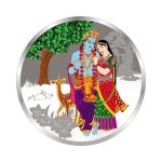 999 pure silver coin, silver Radhe krishna coin, Silver coin for wedding gift, silver coin for gift, silver coin for new born baby, silver coin for birthday, silver coin for baby tradition, silver coin for baby shower, silver coin for new baby, silver coin for marriage gift
