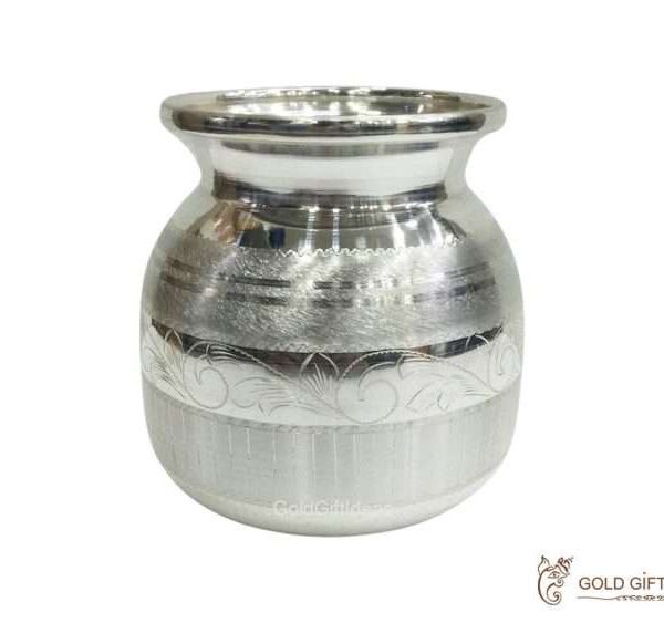 Silver kalash for pooja, pure silver kalash, pure silver kalasam, silver lota for pooja, pure silver pooja items, pure silver gift items, pure silver gift items for marriage, pure silver gift items for housewarming, pure silver gift articles