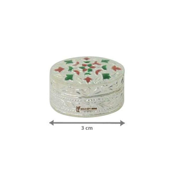 Pure Silver Sindoor Box for Gift Silver Sindoor Dabbi for Pooja Pure Silver sindoor dani silver pooja items silver gift items silver sindoor dani for wedding silver gift items for marriage silver pooja items for house warming silver gift articles pure silver sindoor box for women