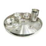 Pure silver dinner set, Pure silver dinner set for baby, Pure silver dinner plate, pure silver dining set, Pure silver dinnerware, silver dinner set, Silver dinner plate, silver dinnerware set, silver dinner plate set, silver dinner thali