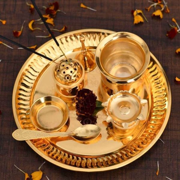 Pooja Thali set, pooja thali silver, pooja thali decoration, Pooja Thali for home, pooja thali set silver