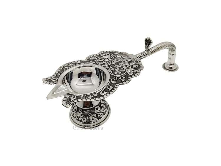 Silver Rattle with Whistle for Baby - 1-S66 in 15.000 Grams