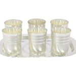 glass set for kitchen, glass set gift, glass set of 6, glass set for water, glass set for juice, glass set for bar, glass sets for drinking, glass set with tray, silver plated glass tray set, glass set for gift