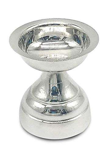 Pure silver diya, pure silver diya for pooja, pure silver diya set, pure silver diya stand, silver diya lamp, pure silver pooja items for gift, silver items for pooja room Silver Diyas for Pooja Silver Lamps for Gifting silver gift items silver items silver gift items for marriage silver gift items for house warming silver gift articles