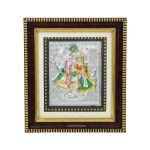 Silver Radha Krishna photo frame, radha Krishna silver frame silver radha krishna idol silver gift items return gifts for housewarming silver pooja items silver gift articles