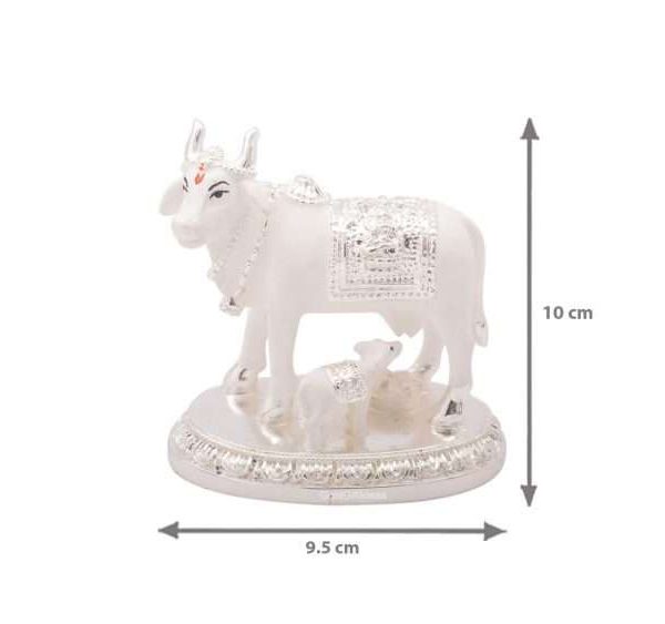 cow and calf idol, cow and calf statue, cow and calf statue vastu, cow and calf idol for pooja room, cow and calf statue idol silver, cow and calf Idol for vastu, cow and calf idol for gift, cow and calf idol for home