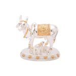 cow and calf idol, cow and calf statue, cow and calf statue vastu, cow and calf idol for pooja room, cow and calf statue idol silver, cow and calf Idol for vastu, cow and calf idol for gift, cow and calf idol for home