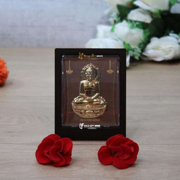 Mahavir Swami Photo Frame Charan Paduka with Navkar Yantra Mahavir swami photo frame, mahaveer swami photo frame, mahavir swami photo with biography, jain photo frame, jain god photo frame, Danish jain photo frame, jain tirthankar photo frame jainism photo frame for gift jain religion gift frame wedding gift Momento Frame Prosperity Gift god religious frame photo frame for gift religious frame for worship, return gifts, Wooden Momento Gift