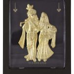 Radha Krishna photo frame, radha Krishna photo frame gift, radha Krishna wooden frame, radha Krishna frame with charan paduka, return gifts for wedding, return gifts for pooja , Wooden Momento Gift
