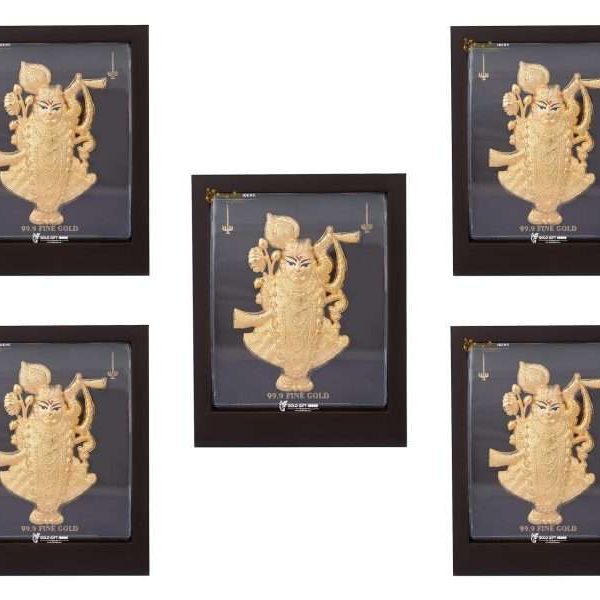 Shreenathji photo frame, shreenathji photo frame nathdwara, shrinathji photo frame, shreenathji frame with charanpaduka, shreenathji photo frame for gift, return gifts for housewarming, return gifts for pooja, Wooden Momento Gift
