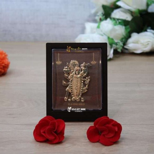 Shreenathji photo frame, shreenathji photo frame nathdwara, shrinathji photo frame, shreenathji frame with charanpaduka, shreenathji photo frame for gift, return gifts for housewarming, return gifts for pooja, Wooden Momento Gift