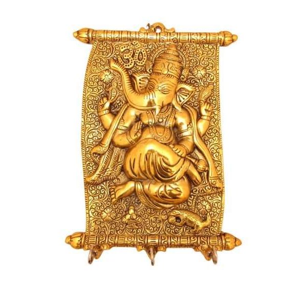 Ganesha Idol wall hanging White metal ganesh idol, white metal statue, ganesha idol for home, ganesha idol for office, ganesha idol gift, Ganesha murti for car, ganesh statue for temple, ganesh statue for gift, ganesh statue for home decoration, keychain holder, Krishna Flute