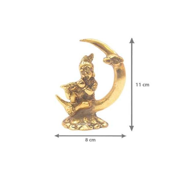 White metal Krishna idol, bal gopal idol for home, bal gopal brass idol, bal gopal Krishna idol, Krishna brass statue