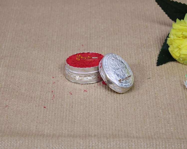 Copper Om Sindoor Dabbi Offering Puja Tins Copper Om Sindoor Dabbi Offering Puja Tins