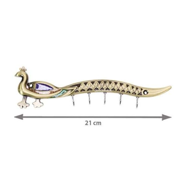 Peacock Key Holder, keychain holder, Krishna Flute