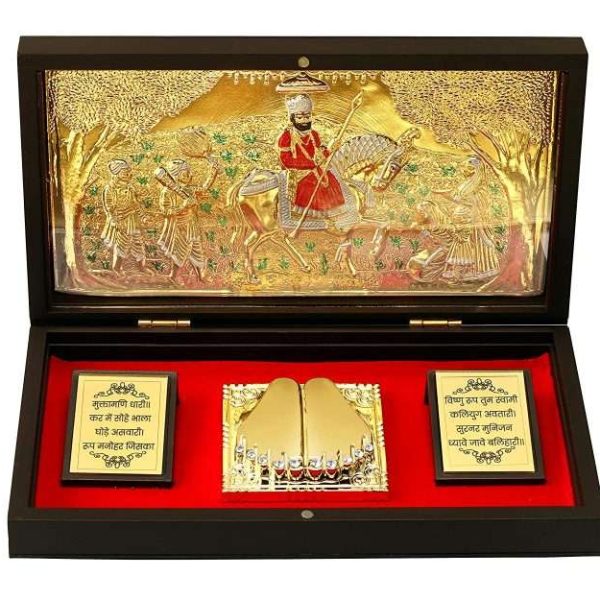 Ramdev Peer photo frame baba Ramdev Peer photo frame return gifts for wedding return gifts for housewarming religious frame photo frame for gift religious frame for worship Wooden Momento Gift