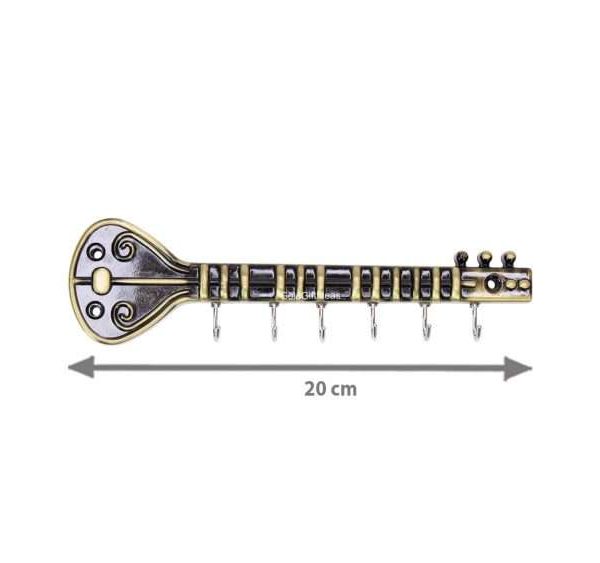 Veena Key Holder, keychain holder, Krishna Flute