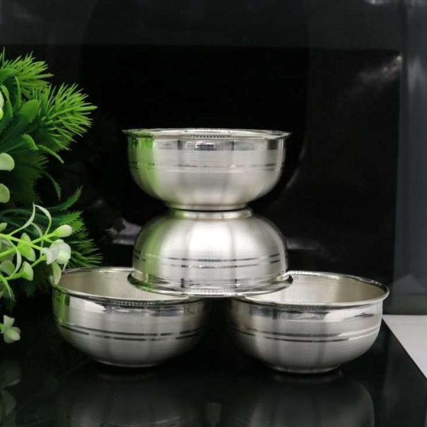 pure silver bowl for baby, Silver bowl for pooja, silver bowl for gift, Silver bowl for babies, pure silver bowl for annaprasana, silver parsadam bowl, pure silver katori, silver katori for baby, silver katori set